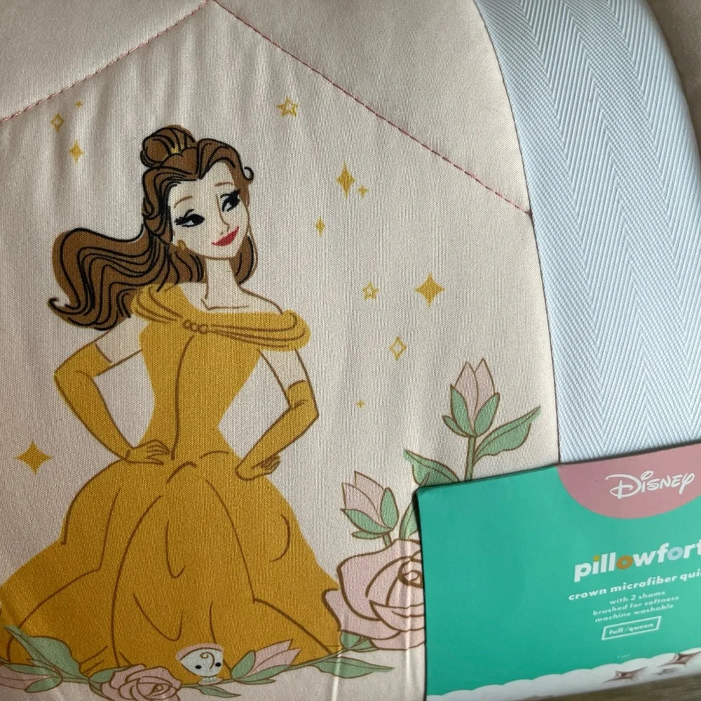 Full/Queen Princess Characters Kids' Quilt -The Disney Collection by Pil…